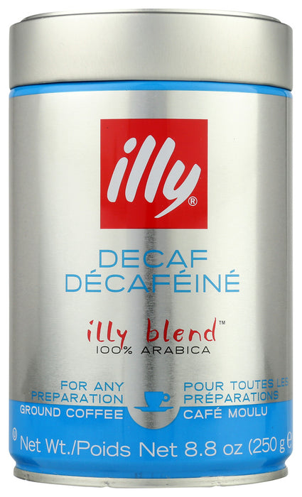 ILLYCAFFE: Ground Espresso Decaffeinated Coffee, 8.8 oz