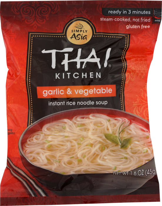 THAI KITCHEN: Garlic and Vegetable Instant Rice Noodle Soup, 1.6 oz
