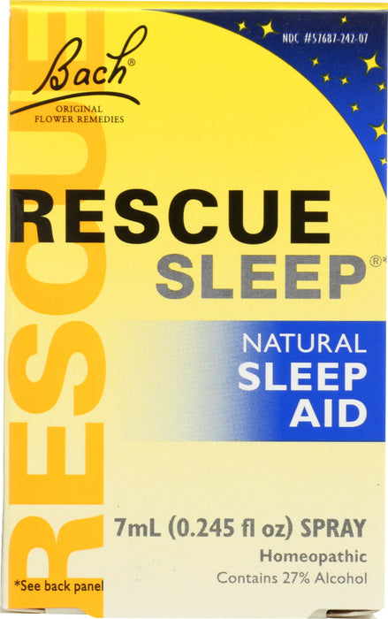 BACH ORIGINAL FLOWER REMEDIES: Rescue Sleep Spray Natural Sleep Aid, 0.245 oz