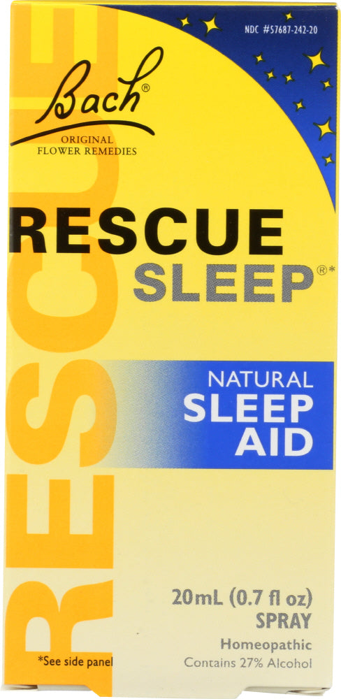 RESCUE Sleep blends our Original RESCUE&reg; Remedy with Bach&reg; Original Flower Remedy, White Chestnut, to help calm repetitive thoughts so you fall asleep naturally and wake refreshed. RESCUE Sleep is a gentle, non-narcotic, non-habit forming sleeping aid.
Before going to bed, apply two sprays directly on your tongue or into a drink. Apply additional sprays during the night as needed.
Available in 7ml or 20ml