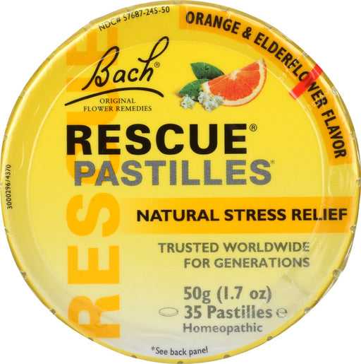 RESCUE Pastilles are a delicious way to keep stress at bay. Soothing, calming and relaxing, pastille contains one dose of RESCUE® Remedy. The handy tin is perfect to grab and go.
Available in: Black Currant, Orange &amp; Elderflower, Cranberry and Lemon.
Alcohol- and sugar-free. Not suitable for Pets.