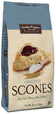ORIGINAL RECIPE SCONE MIX
This is your chance to be creative. Add some fresh seasonal berries to the mix or bake them with one of our thick jams, thumb printed in the center..(English Jammies). You'll love them!
