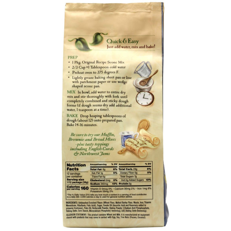 STICKY FINGERS: Bakeries Premium Scones Mix Original Recipe, 15 Oz