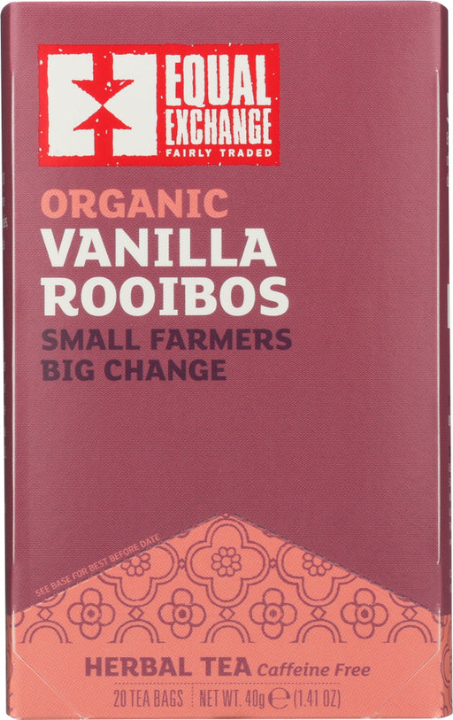EQUAL EXCHANGE: Tea Vanilla Rooibos Org, 20 bg - No Brand For Less