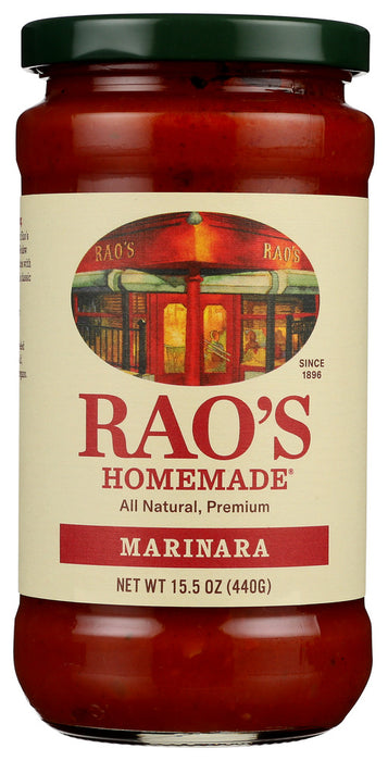 Rao's award winning, slow-cooked marinara sauce is not only perfect for pasta but can be used as a base for preparing classic dishes with seafood, steak, chicken, pork, bruschetta, soups, caponata, or serve with vegetables.