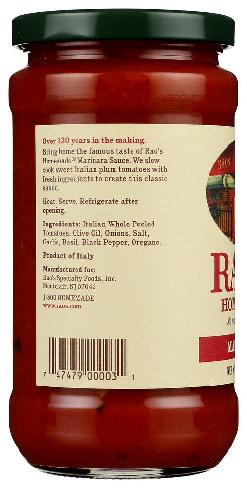 RAO'S HOMEMADE: Pasta Sauce Marinara, 15.5 oz