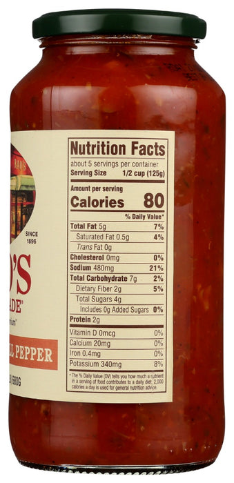 RAOS: Mushroom & Bell Pepper Sauce, 24 oz