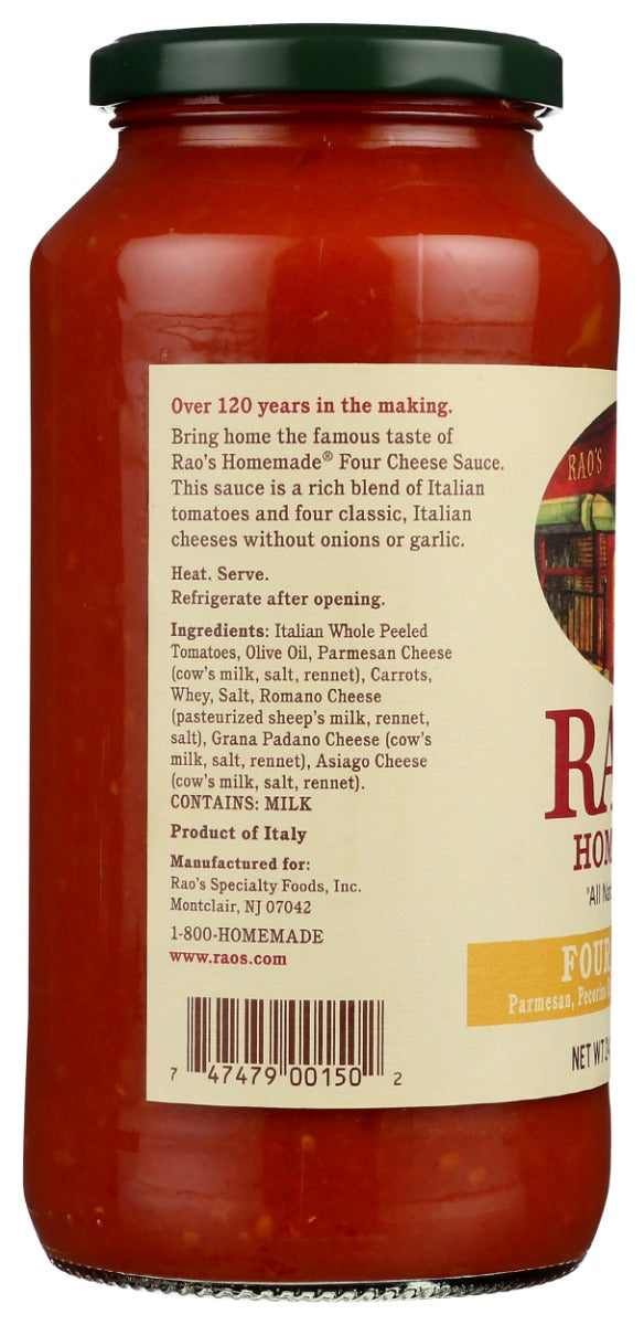 RAO'S HOMEMADE: 4 Cheese Sauce, 24 oz
