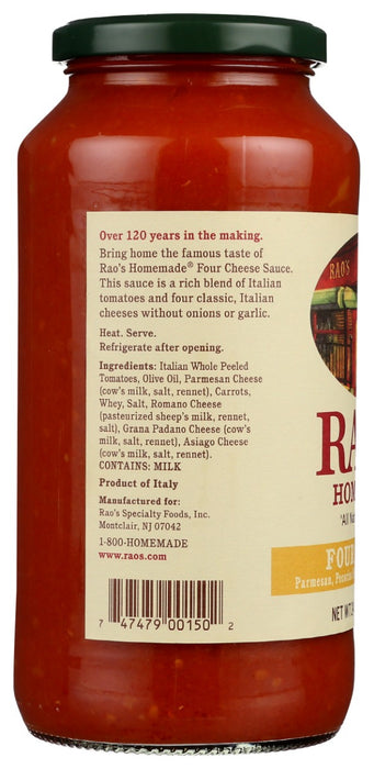 RAO'S HOMEMADE: 4 Cheese Sauce, 24 oz