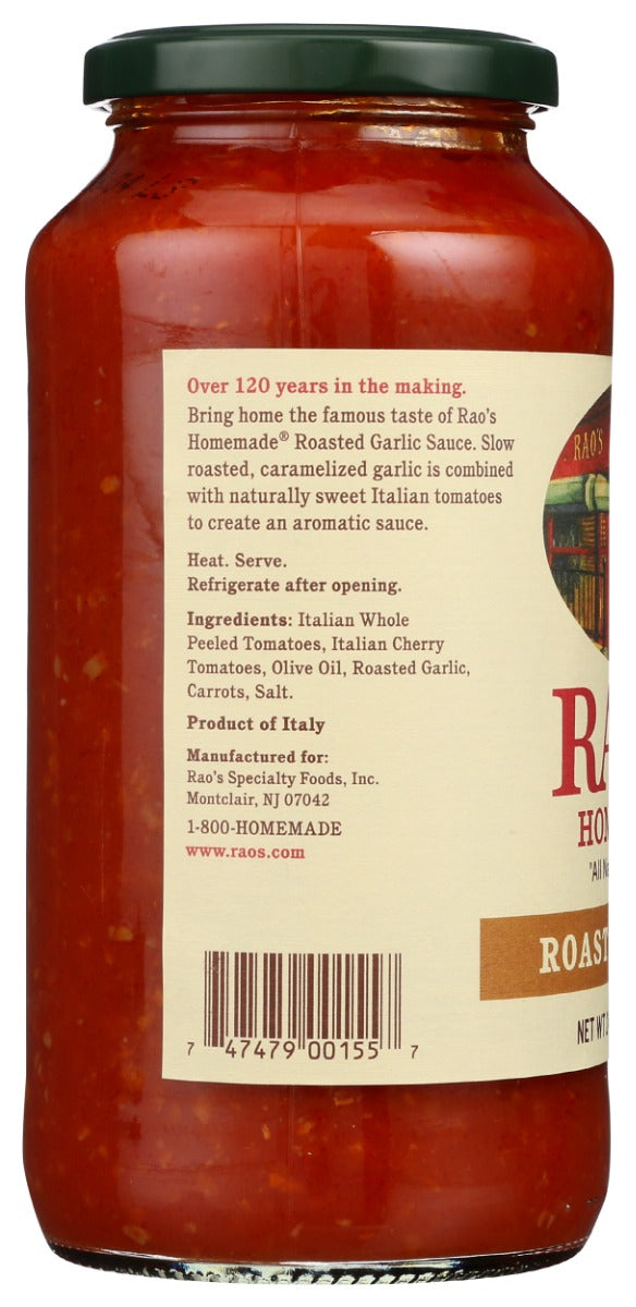 RAO'S: Roasted Garlic Sauce, 24 oz