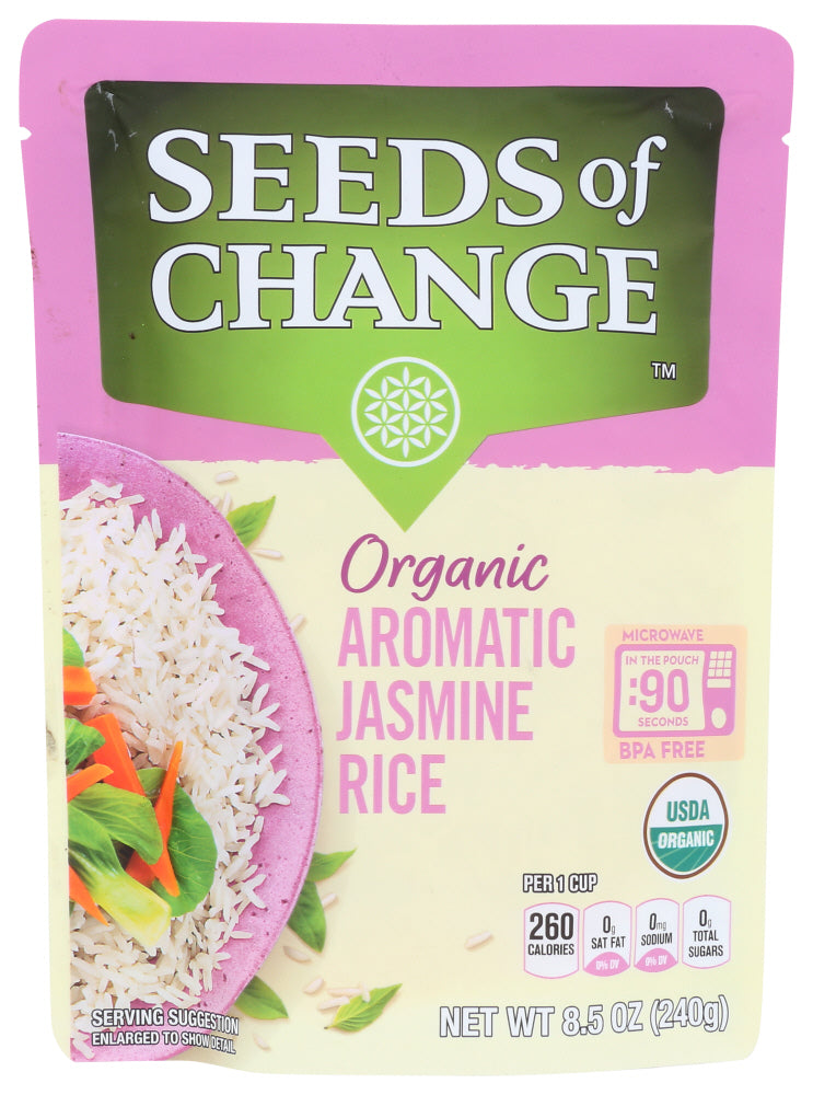 SEEDS OF CHANGE: Organic Aromatic Jasmine Rice, 8.5 oz