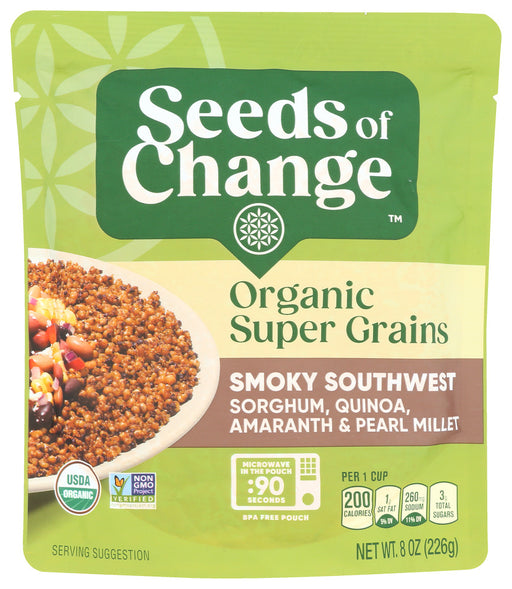 SEEDS OF CHANGE: Organic Super Grains Smoky Southwest, 8 oz