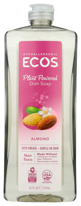 EARTH FRIENDLY: Ecos Dishmate Dish Liquid Almond, 25 oz