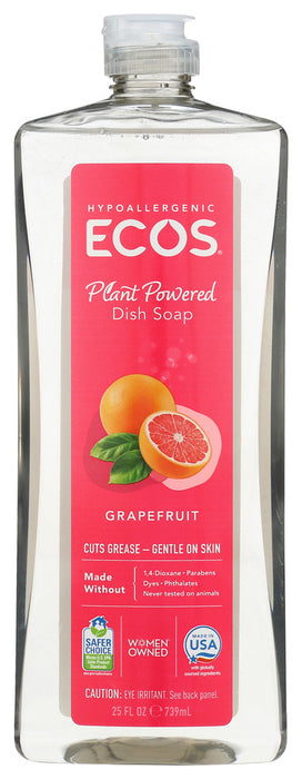 EARTH FRIENDLY: Dishmate Grapefruit Dishwashing Liquid, 25 oz