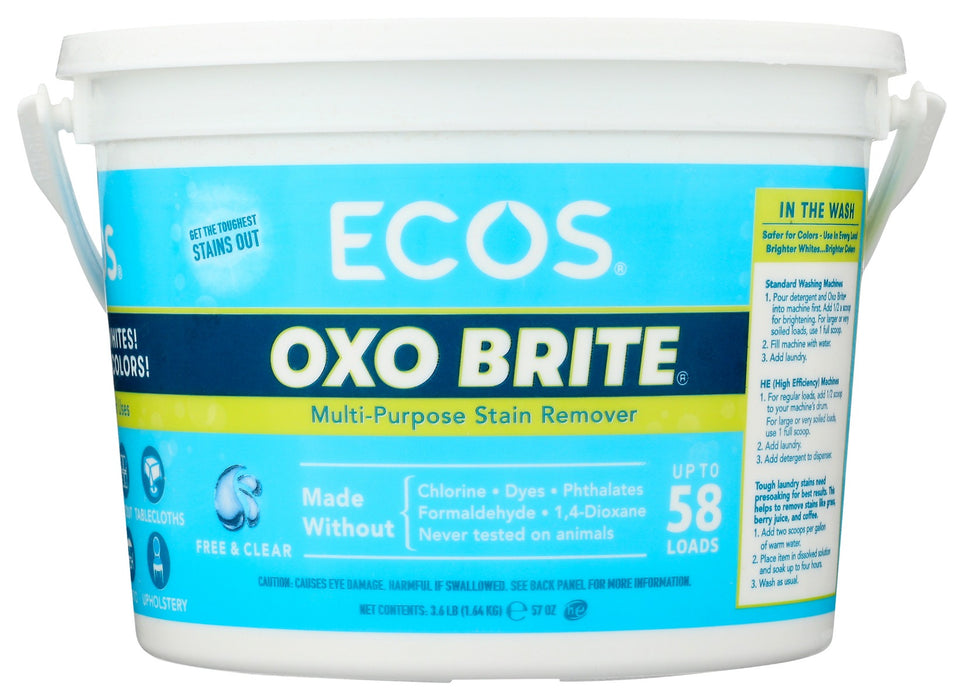 Scrubbing stains out can be exhausting; that's why OXOBrite is here to do the work for you! Relax, and let the mineral-based power of OXOBrite lift your stains, brighten your colors, and whiten your whites. Includes scooping tool for measuring. Also, can be used as a safer bleach alternative for household cleaning.