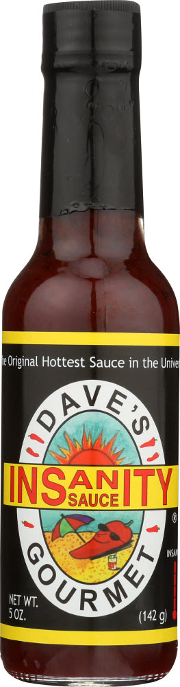 Enjoy the original hottest sauce in the universe and Dave's favorite food enhancer. Dave's breakthrough blend of peppers and spices launched the super hot market and forever changed the face of fiery foods. Its only sauce ever banned from the National Fiery Foods Show. Add an insane boost, one drop at a time, to your stews, burgers, burritos and more.