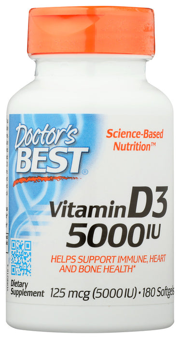 DOCTORS BEST: Vitamin D3, 180 SG