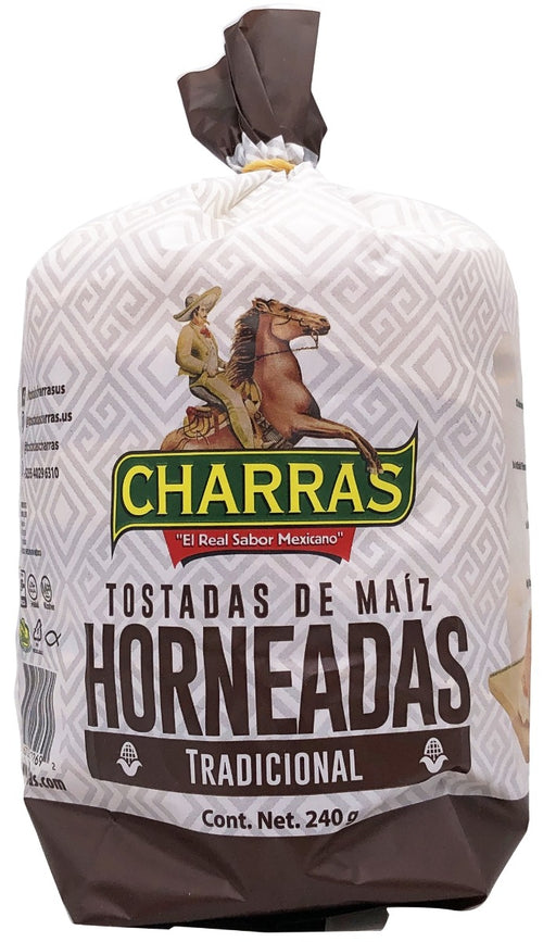 CHARRAS: Tostada Baked Natural, 8.5 oz