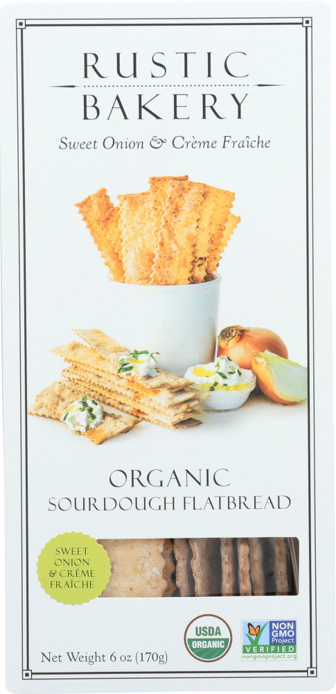 RUSTIC BAKERY: Sweet Onion and Creme Fraiche Flatbread, 6 oz