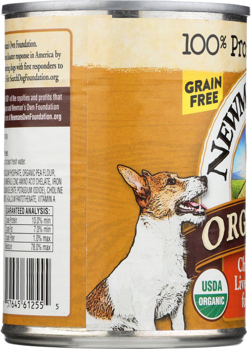 NEWMANS OWN ORGANIC: Dog Can Green Free Liver Chicken, 12.7 oz