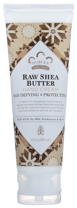 NUBIAN HERITAGE: Hand Cream Raw Shea Butter, 4 oz
