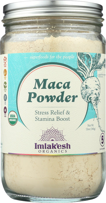 IMLAKESH ORGANICS: Maca Powder Organic, 12 oz