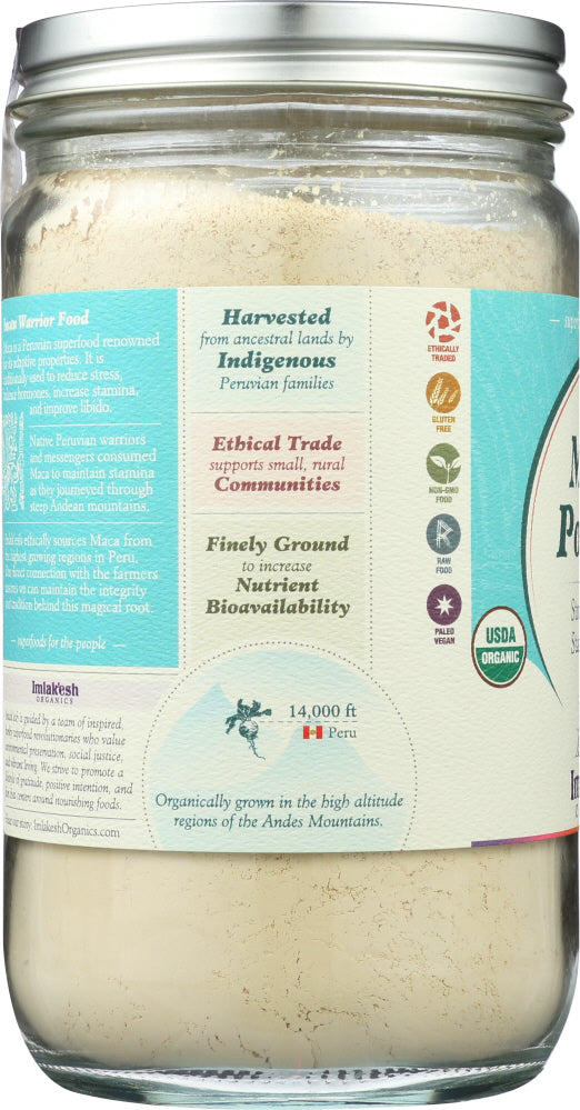 IMLAKESH ORGANICS: Maca Powder Organic, 12 oz