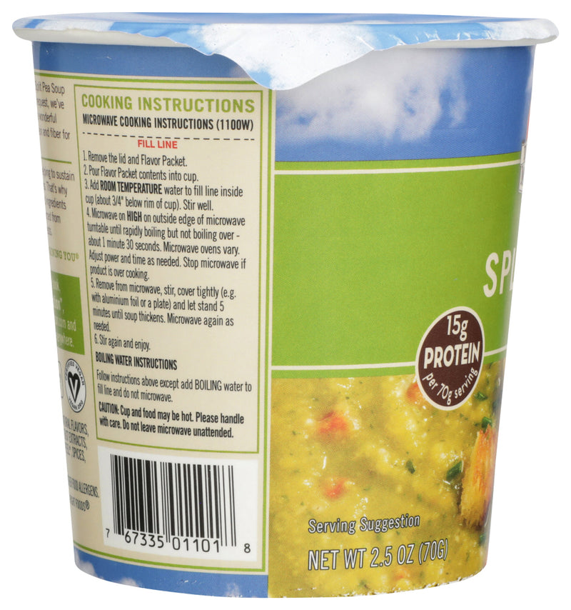 DR MCDOUGALLS: Big Cup Vegan Soup Split Pea, 2.5 oz