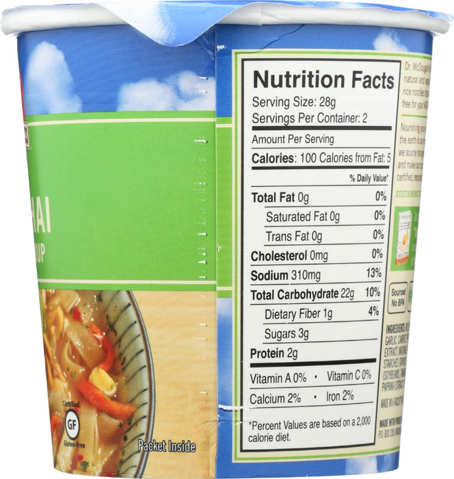 DR MCDOUGALLS: Big Cup Vegan Soup Pad Thai Noodle, 2 oz