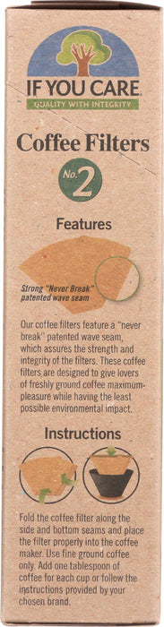 IF YOU CARE: Coffee Filters No. 2 Size, 100 Filters