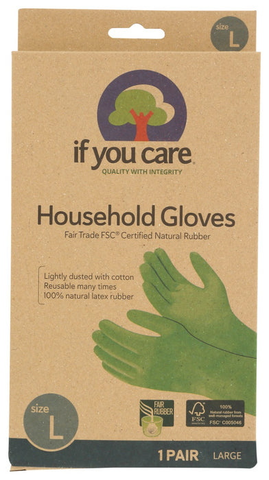 IF YOU CARE: FSC Certified Household Gloves Large, 1 ea