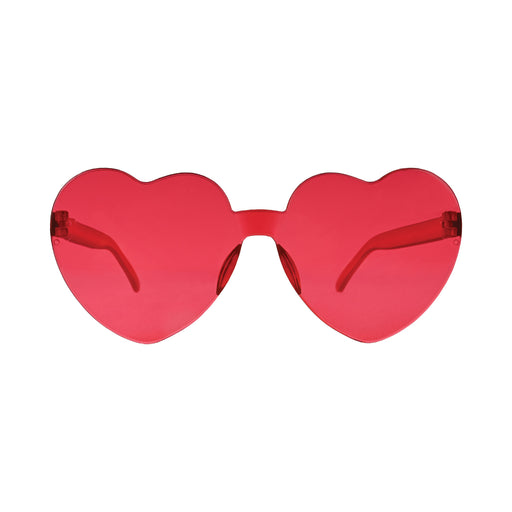 Heart Glasses – (1/Card) by Beistle for Valentines Novelty Glasses