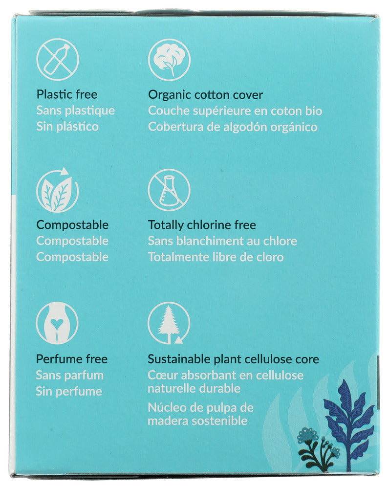NATRACARE: Natural Ultra Pads Cotton Cover Super, 12 Pads