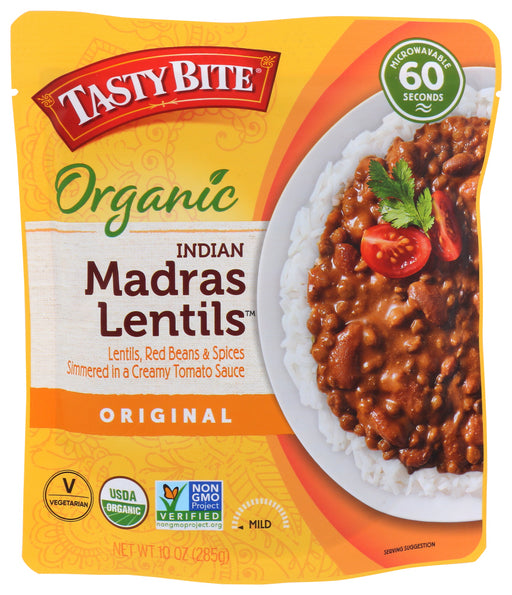 Our Madras Lentils are a quintessential recipe from India. Soft lentils and red kidney beans are slow-cooked in a creamy tomato sauce with onions and a variety of spices. Serve as a hearty soup, lentil &amp; bean chili, or as a delicious blanket over a bed of rice.
