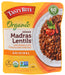 Our Madras Lentils are a quintessential recipe from India. Soft lentils and red kidney beans are slow-cooked in a creamy tomato sauce with onions and a variety of spices. Serve as a hearty soup, lentil &amp; bean chili, or as a delicious blanket over a bed of rice.