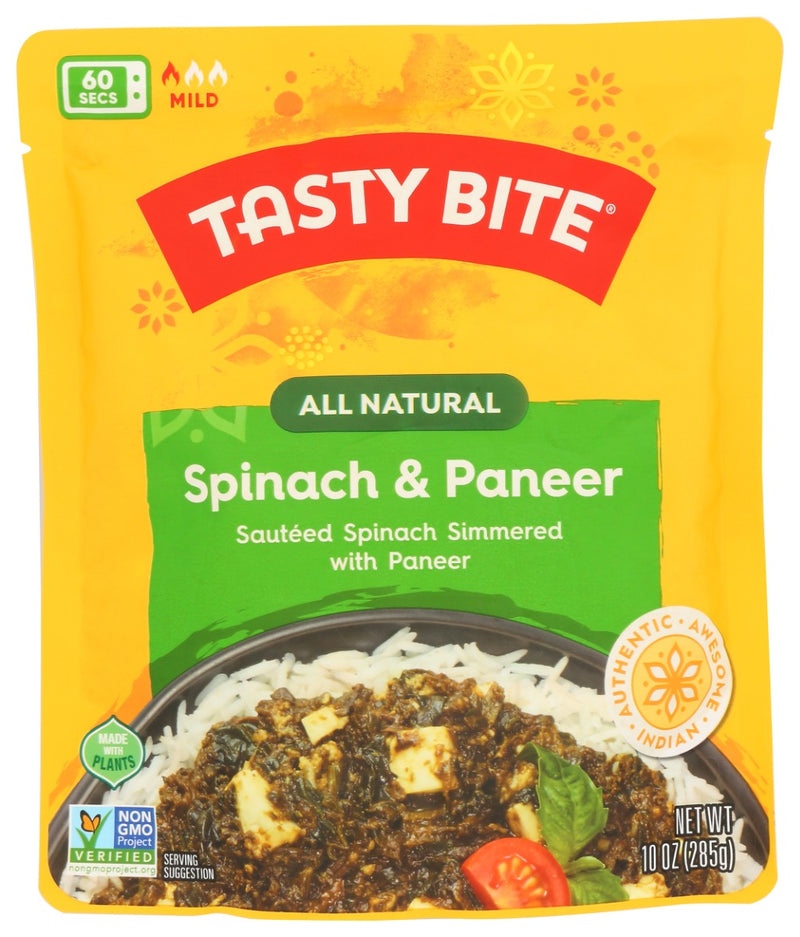 Like the silk that the region is known for, our Kashmir Spinach is smooth and luxurious in both texture and flavor. We carefully saut&eacute; our freshly harvested spinach in a light curry sauce with cubes of creamy paneer cheese. Best served over a generous portion of your favorite rice.