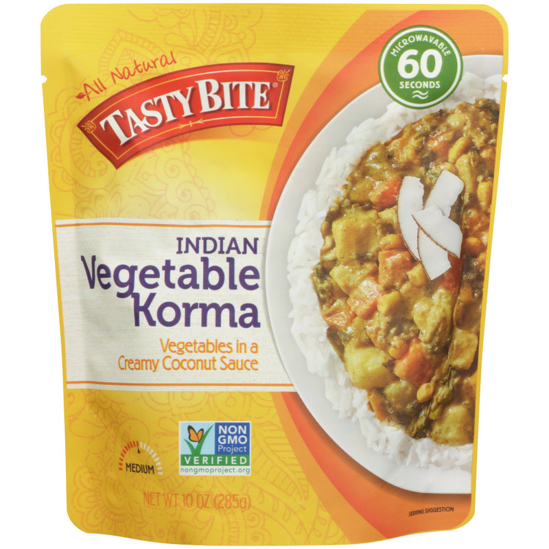 Korma dates back to the 16th century in Indian cuisine, and we're proud to continue the long-standing tradition. We simmer a fresh vegetable medley of potatoes, carrots, corn, and onions in a sweet and savory coconut curry sauce. Serve over a fluffy bed of rice for tasty results.