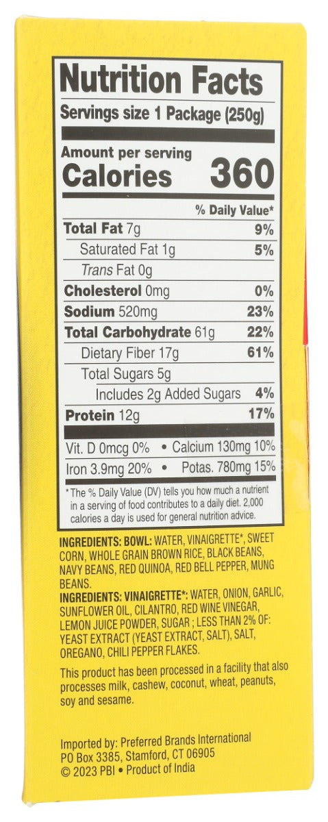 TASTY BITE: Bowl Protein Mexican, 8.8 oz
