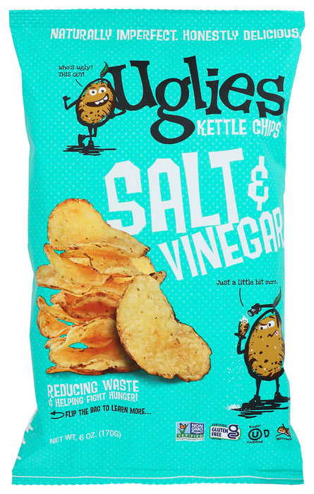 UGLIES: Salt And Vinegar Potato Chips, 6 oz