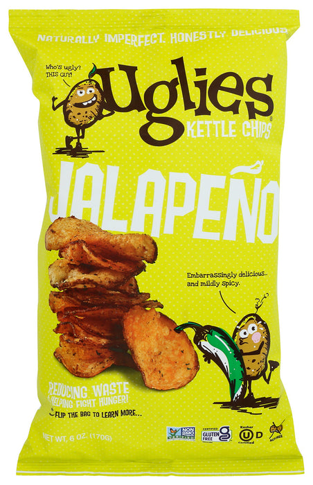UGLIES: Jalapeno Potato Chips, 6 oz