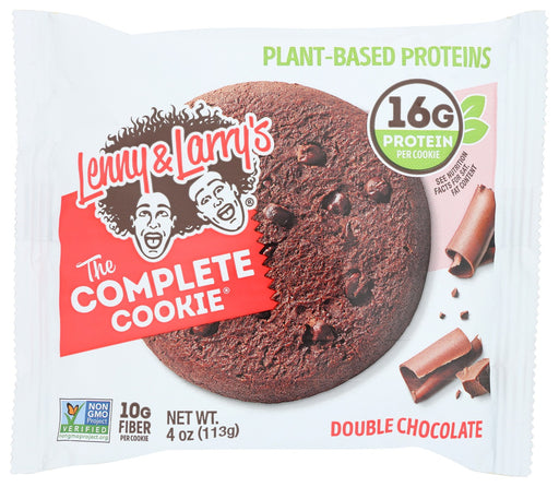 Lenny &amp; Larry's The Complete Cookie offers you a convenient source of plant-based proteins that taste downright delicious.
Each Certified Vegan cookie is generously sprinkled with sizeable semi-sweet chocolate chips for an extra dose of chocolately goodness.
The Complete Cookie includes Non-GMO Project Verified ingredients, is Certified Vegan, Kosher, and does not include high fructose corn syrup, artificial sweeteners, nor sugar alcohols.