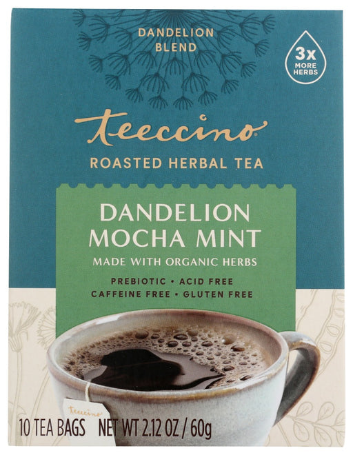 TEECCINO: TEA DANDELION MOCHA MINT, 10 BG