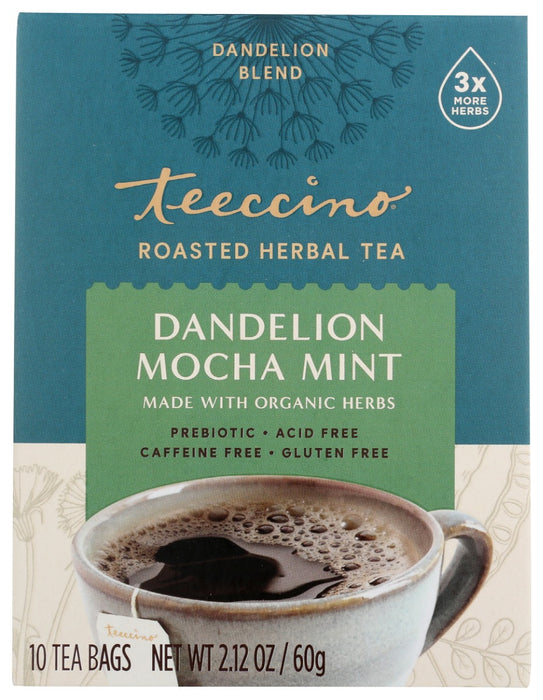 TEECCINO: TEA DANDELION MOCHA MINT, 10 BG