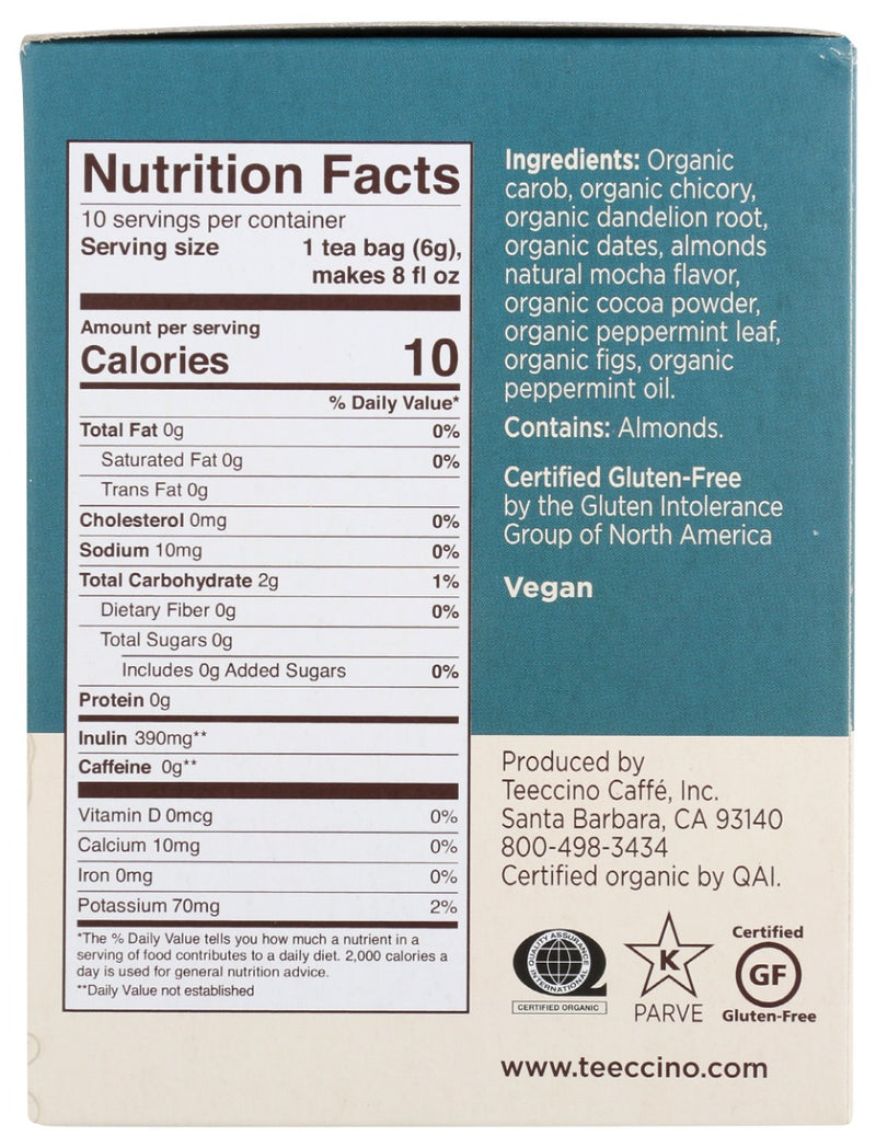 TEECCINO: TEA DANDELION MOCHA MINT, 10 BG