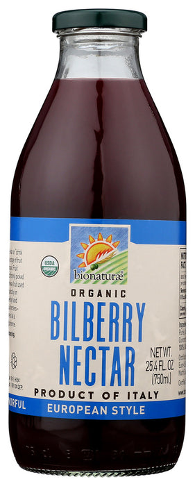 BIONATURAE: Organic Bilberry Fruit Nectar, 25.4 oz