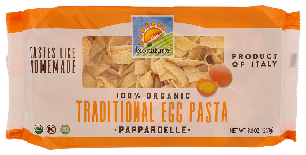 BIONATURAE: Traditional Egg Pasta Pappardelle, 8.8 oz