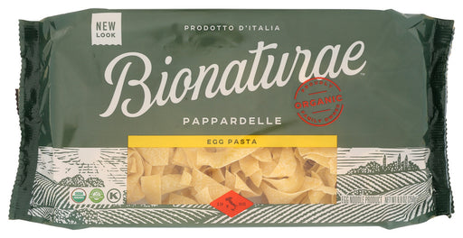 These 100% organic pappardelle noodles are made with pasteurized eggs from hens that are raised without the use of growth hormones or antibiotics and are fed a pesticide-free, Bionaturae egg pappardelle traditional egg pasta is the very replica of the italian mother's homemade pasta. In italy, enjoying a delicious meal of wholesome foods with family and friends is an integral part of each person's life and well-being. 