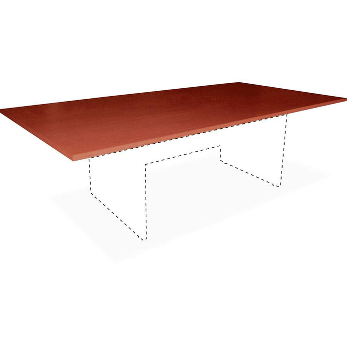 Lorell Essentials Rectangular Conference Tabletop - 94.5" x 47.3" x 1.3" x 1" - Finish: Cherry, Laminate - Modesty Panel