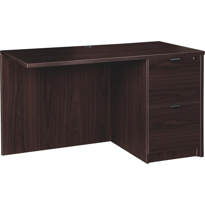 Lorell Prominence 2.0 Right Return - 48" x 24"29" , 1" Top - 2 x File Drawer(s) - Band Edge - Material: Particleboard - Finish: Espresso Laminate, Thermofused Melamine (TFM)