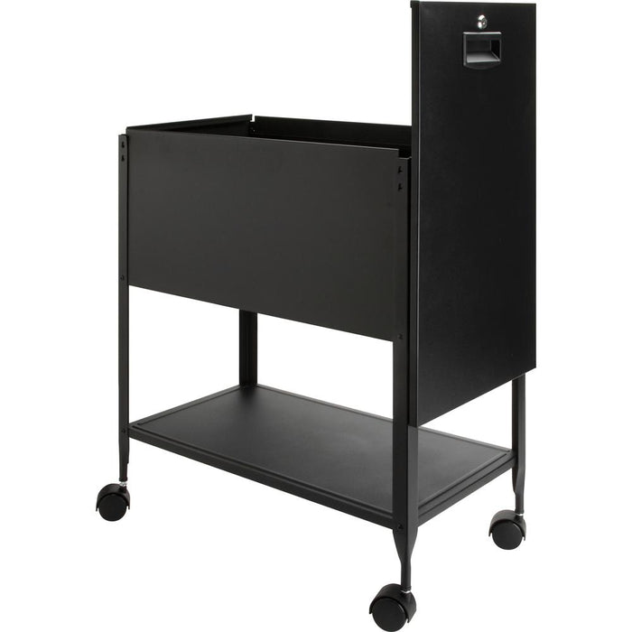 Lorell Standard Mobile File - 4 Casters - x 13.5" Width x 24.8" Depth x 28.3" Height - Black - 1 Each